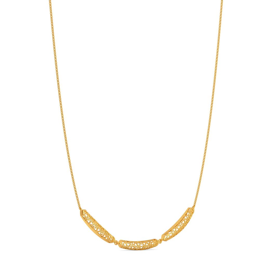 Bend A Lace Gold Necklaces