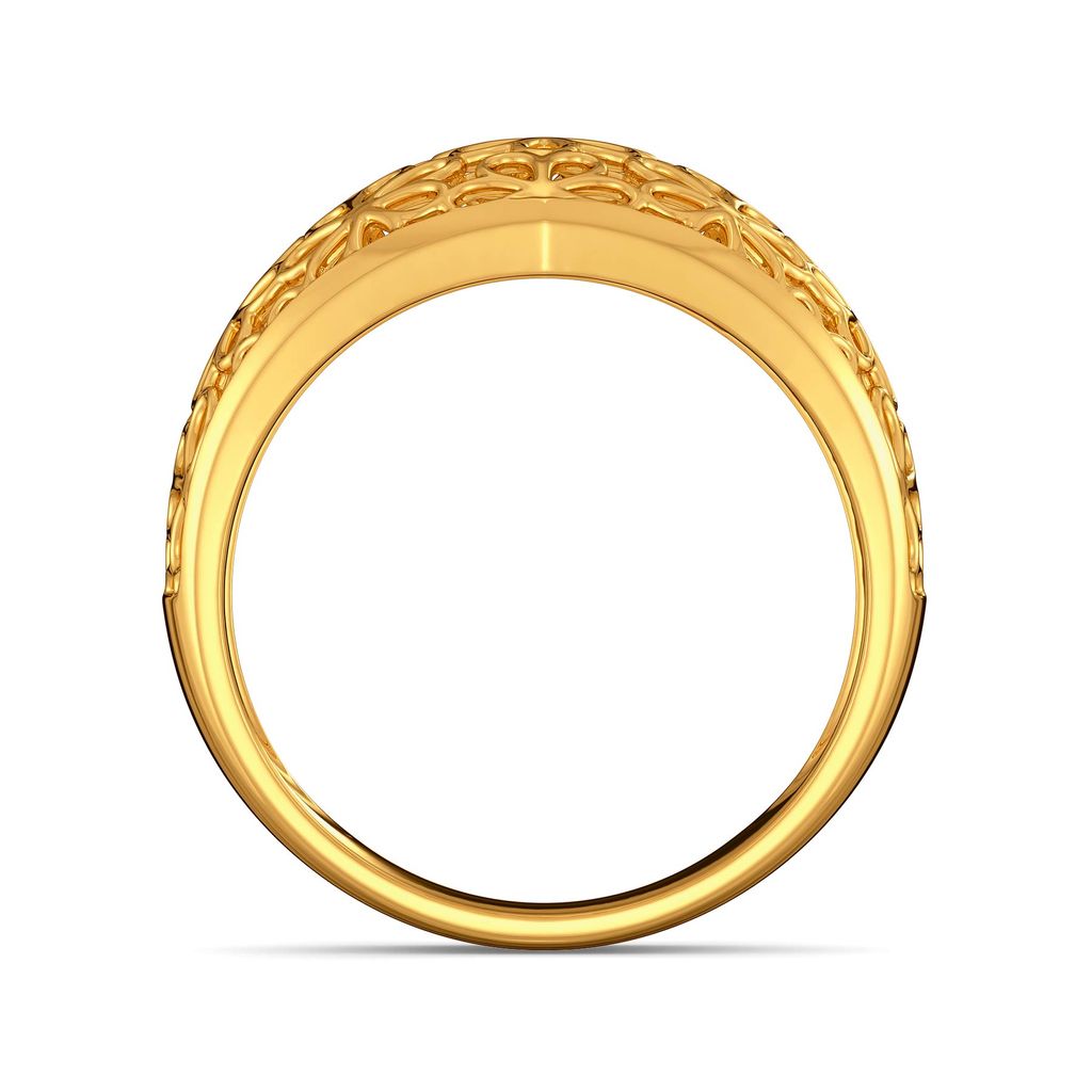 Slice of Lace Gold Rings image