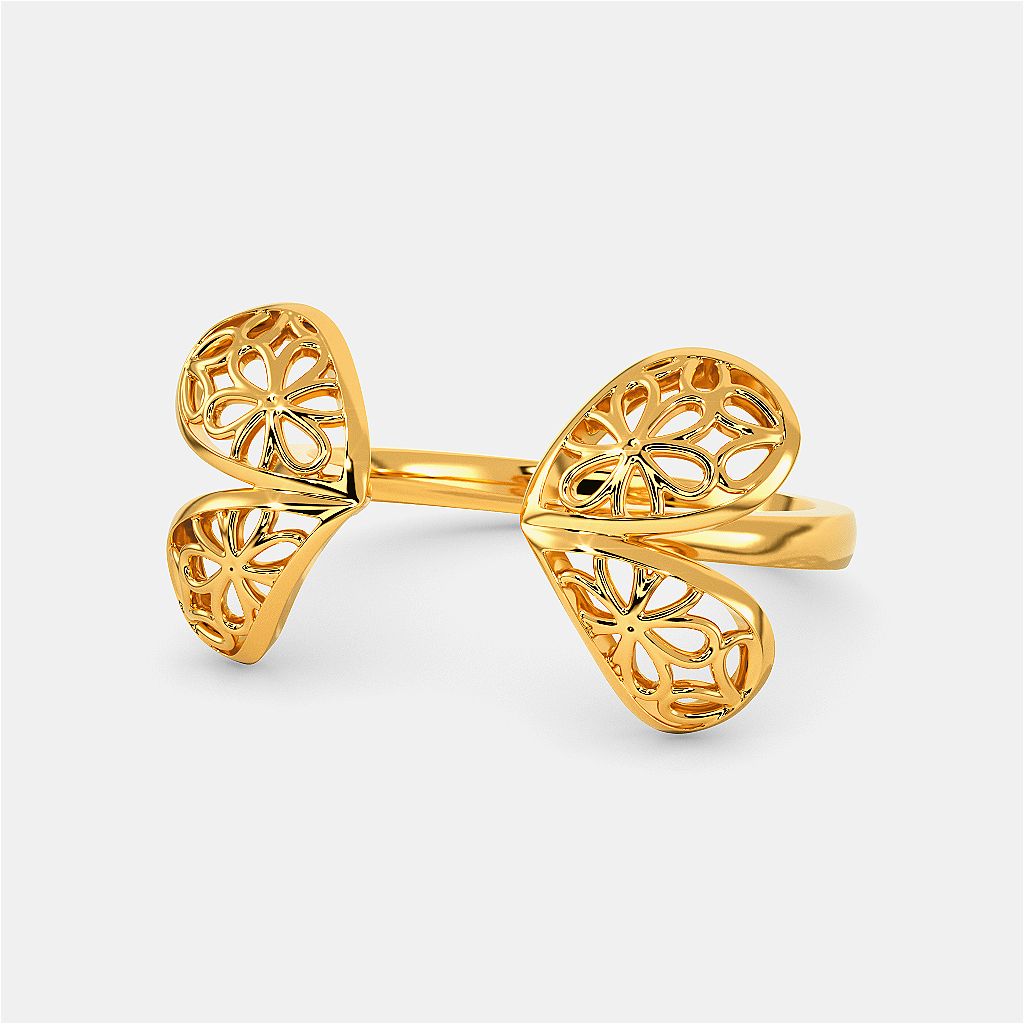 Lace Twinning Gold Rings alternate view 3