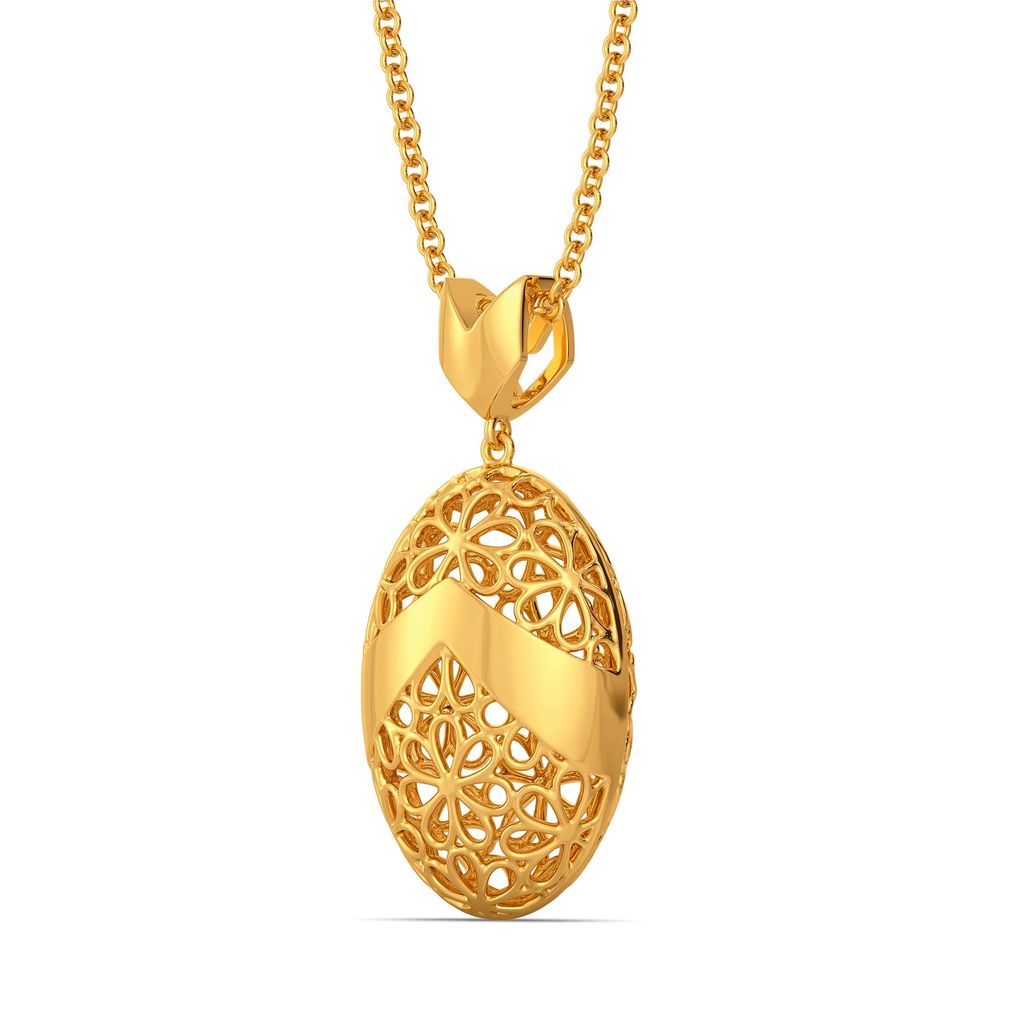 Lacy Daisy Gold Pendants