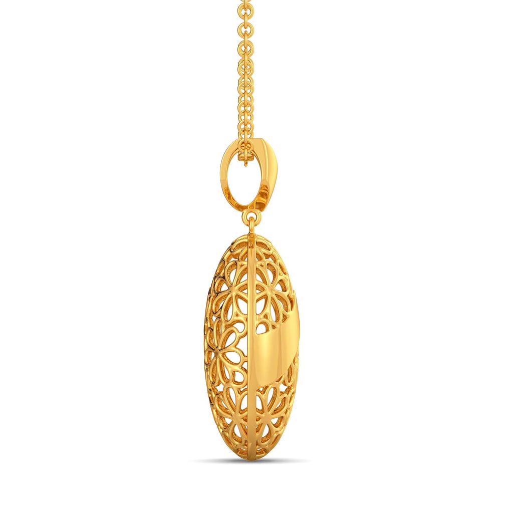 Lacy Daisy Gold Pendants