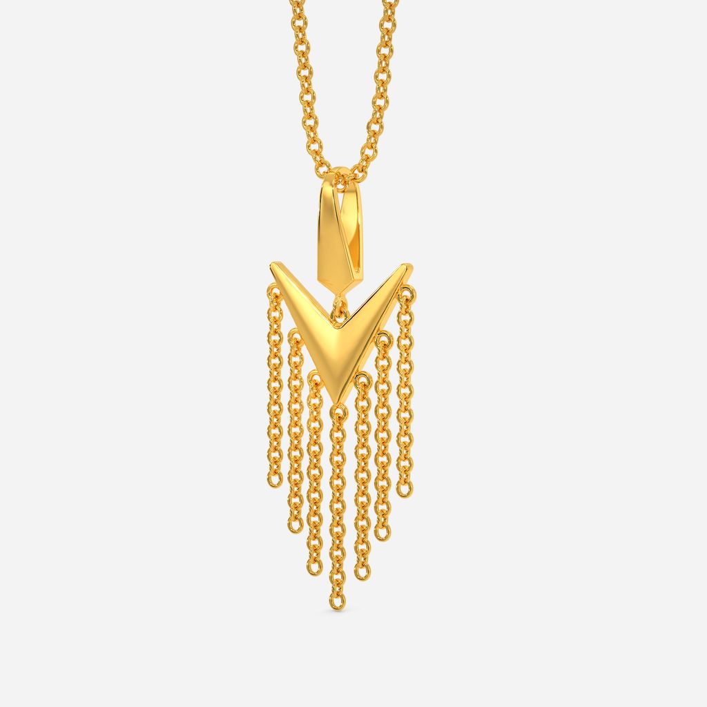 Fringe Away Gold Pendants