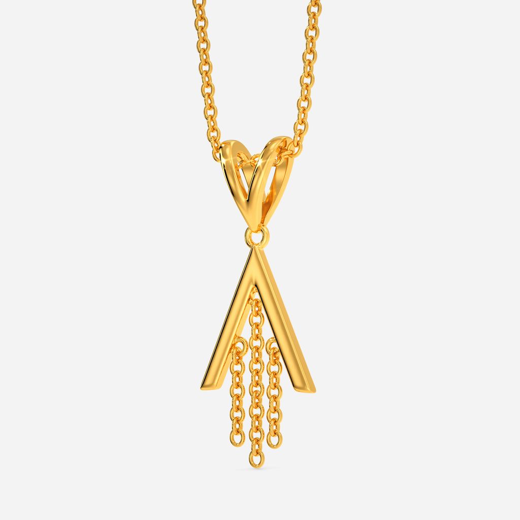 Fringe-It-Up Gold Pendants