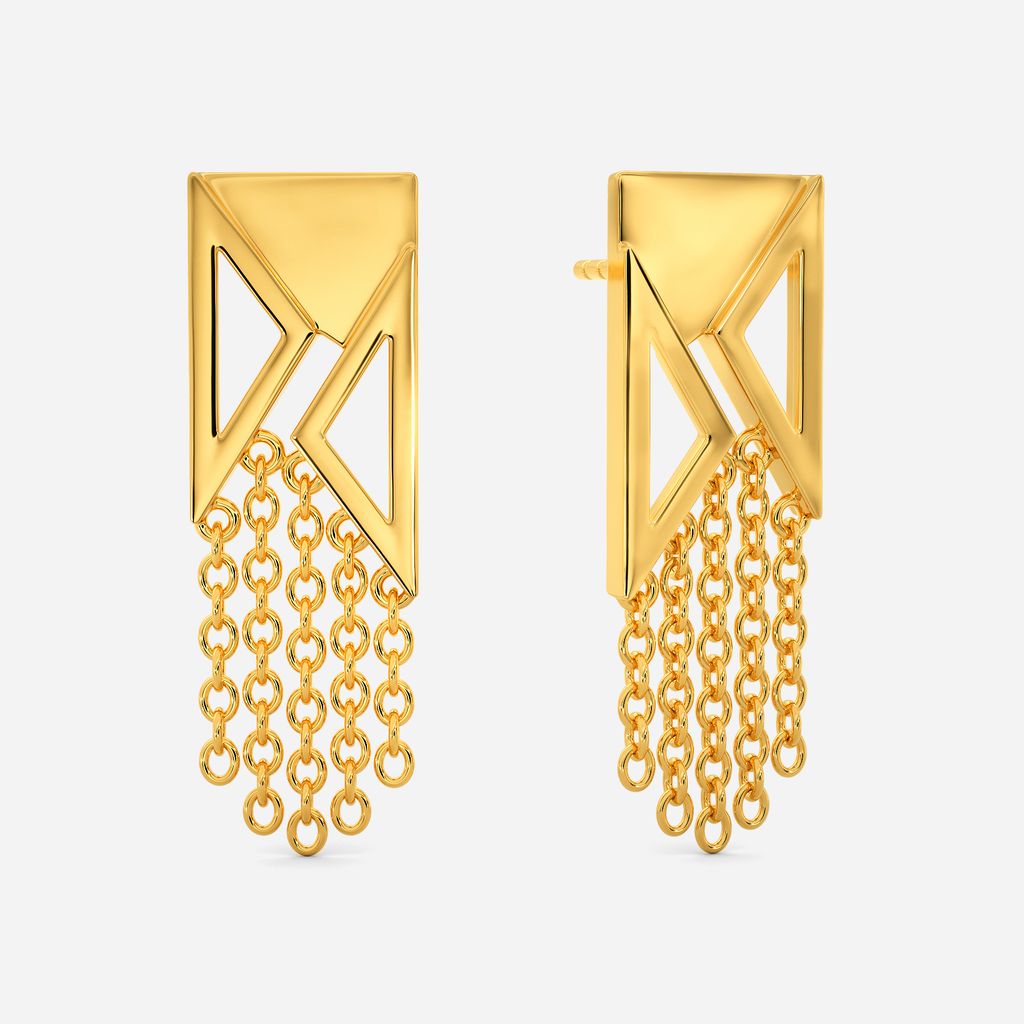 Fringe-It-Up Gold Earrings