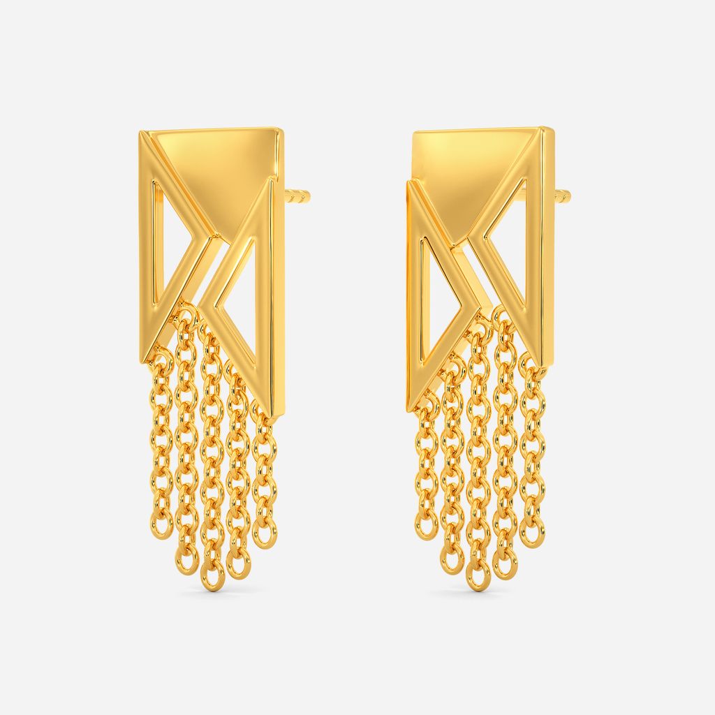 Fringe-It-Up Gold Earrings