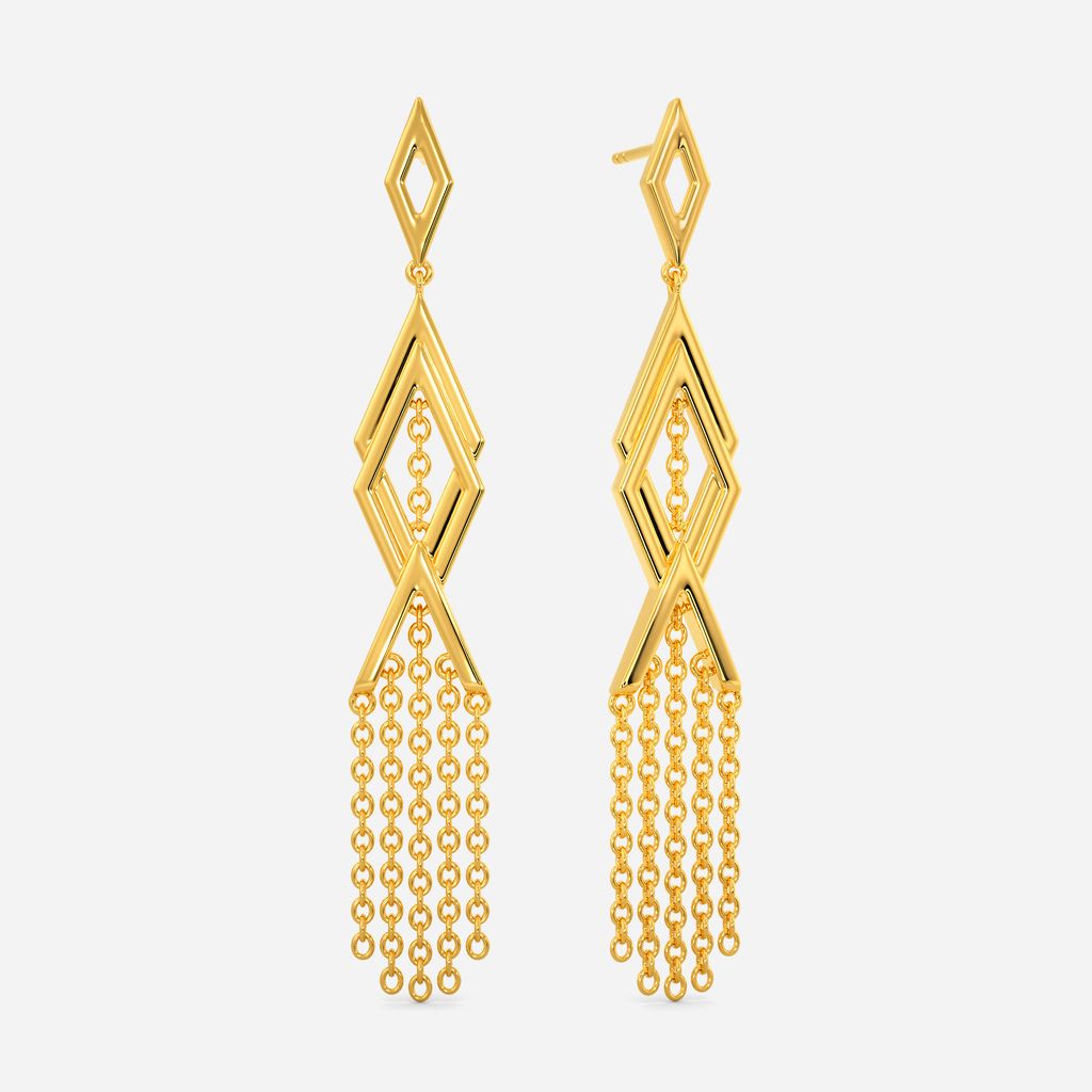 Fiercely Fringed Gold Earrings