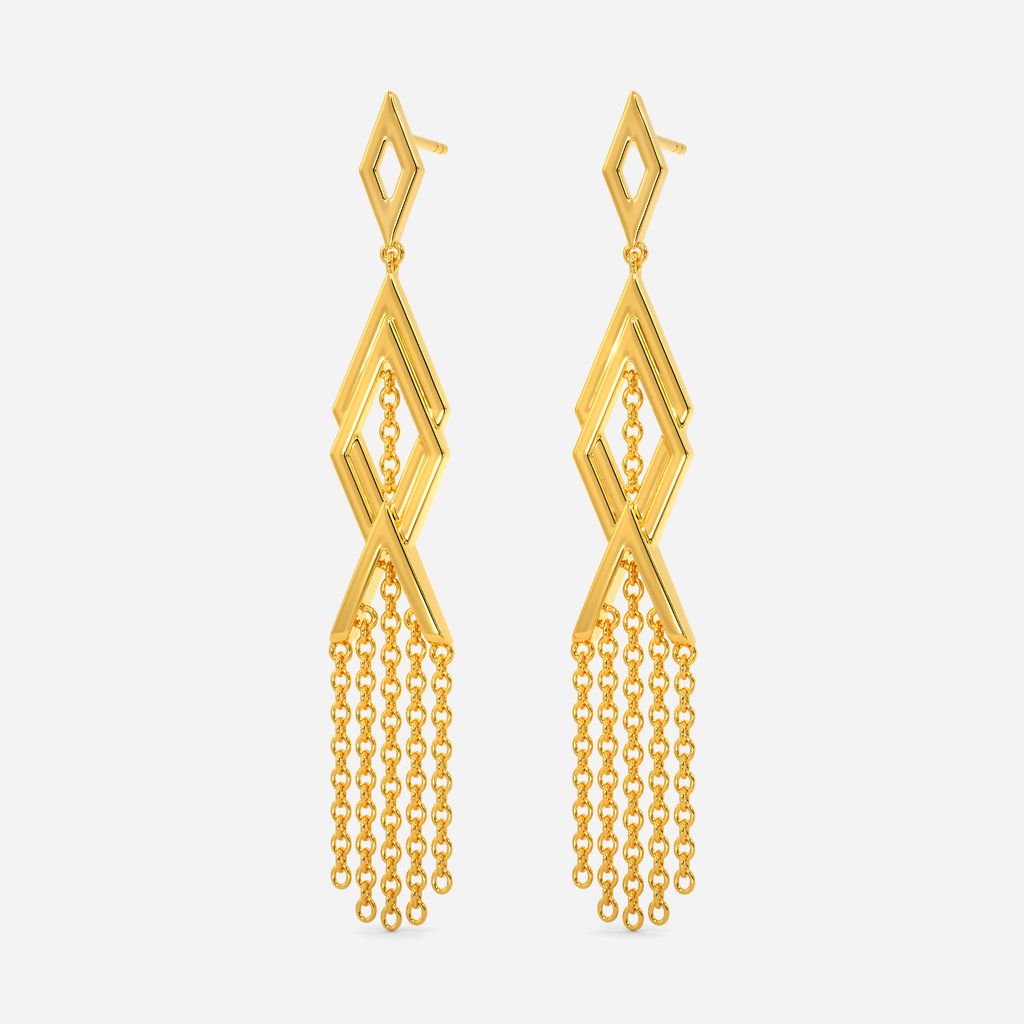 Fiercely Fringed Gold Earrings