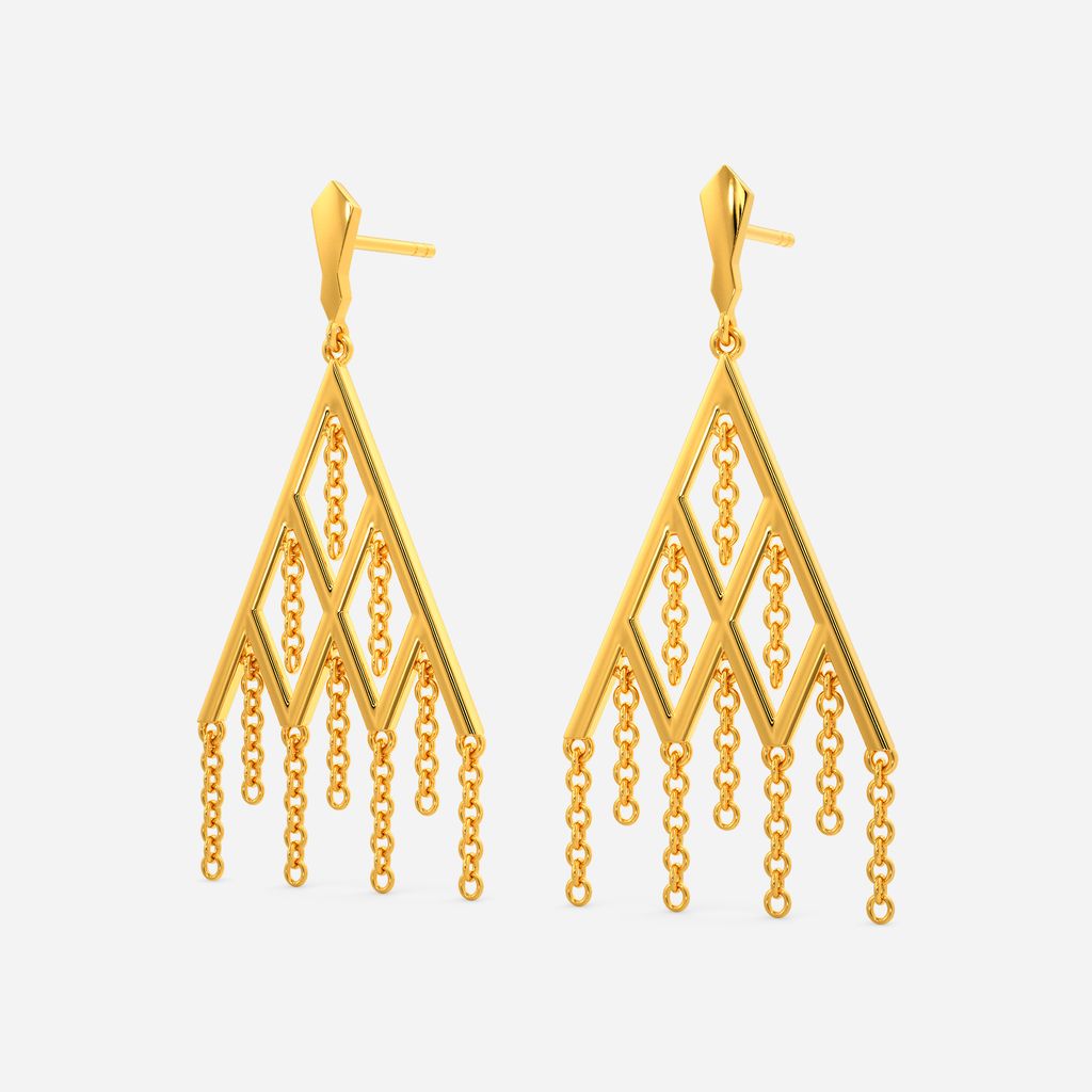 Fringe Thrill Gold Earrings