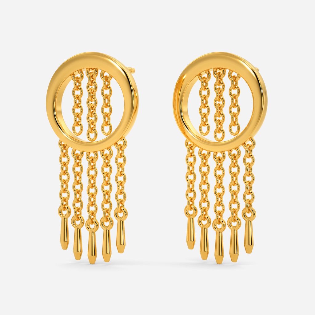 Fringe Thrill Gold Earrings
