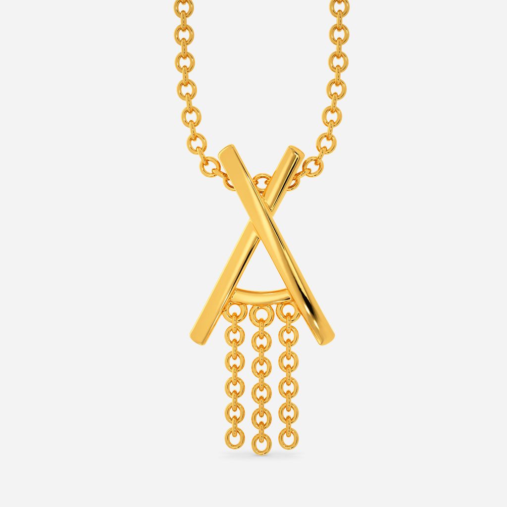 Rock Chic Fringe Gold Pendants