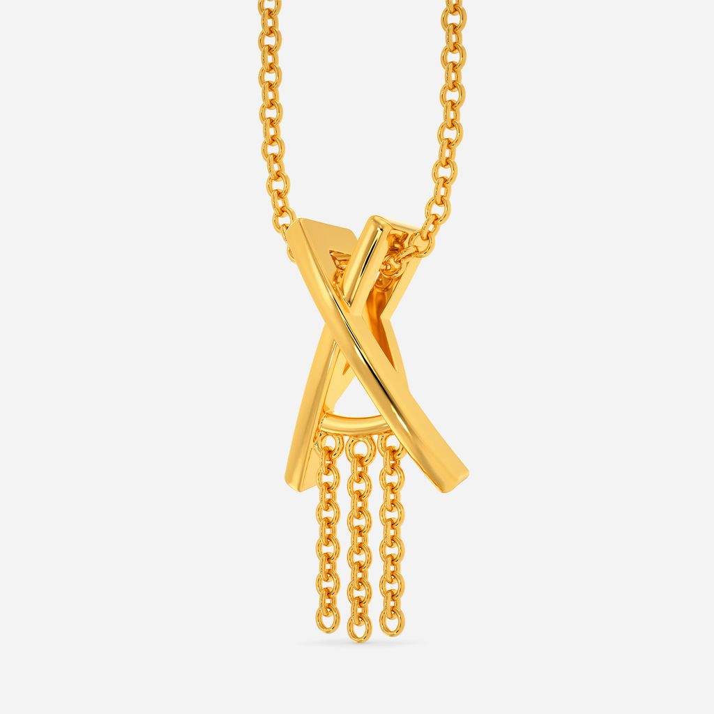 Rock Chic Fringe Gold Pendants