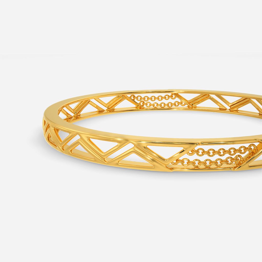 Fringetastic Gold Bangles