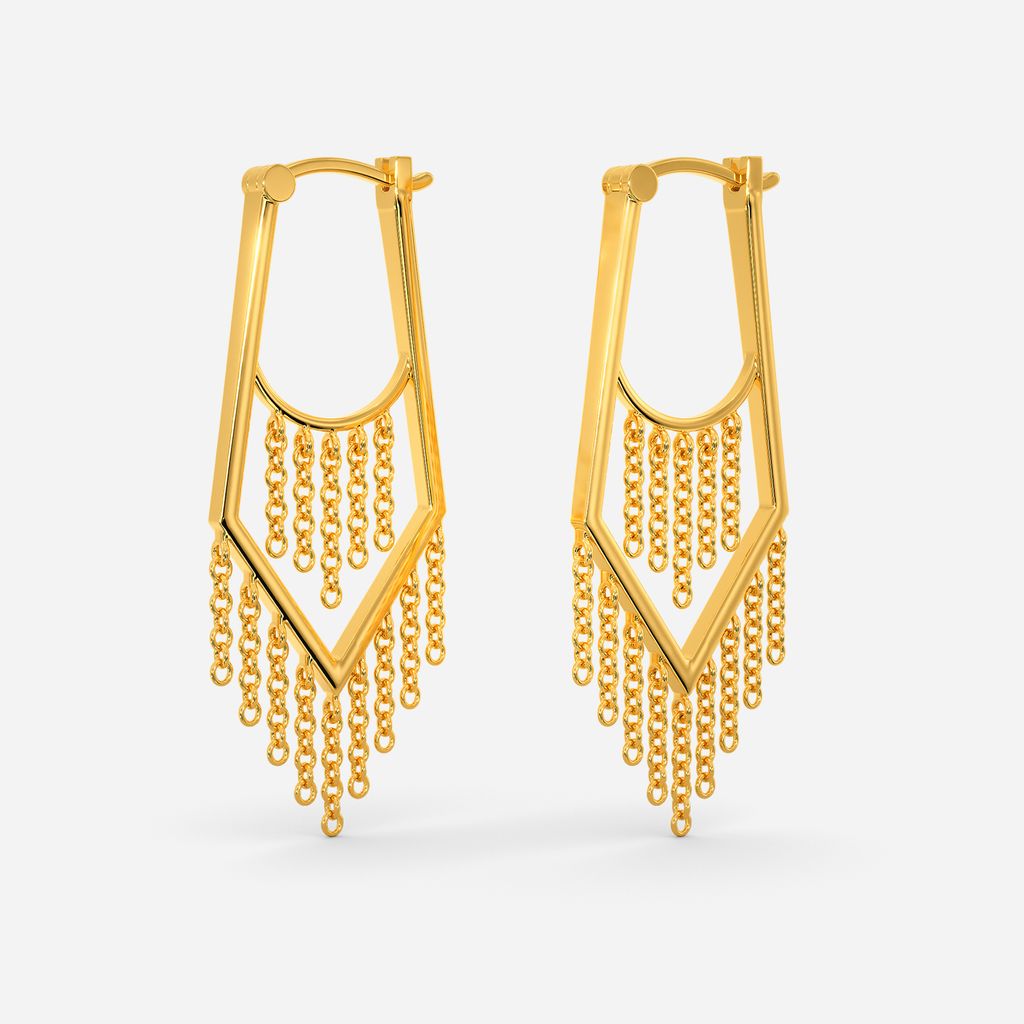 Dare To Fringe Gold Earrings