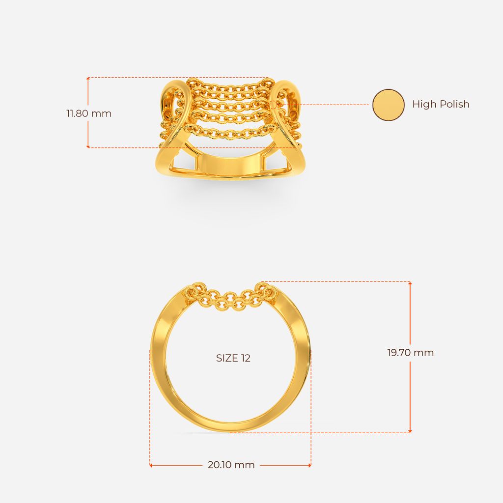 Bohemian Flair Fringe Gold Rings image