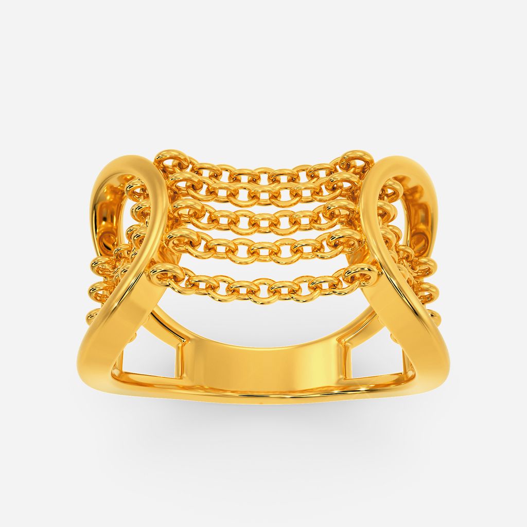 Bohemian Flair Fringe Gold Rings alternate view 3