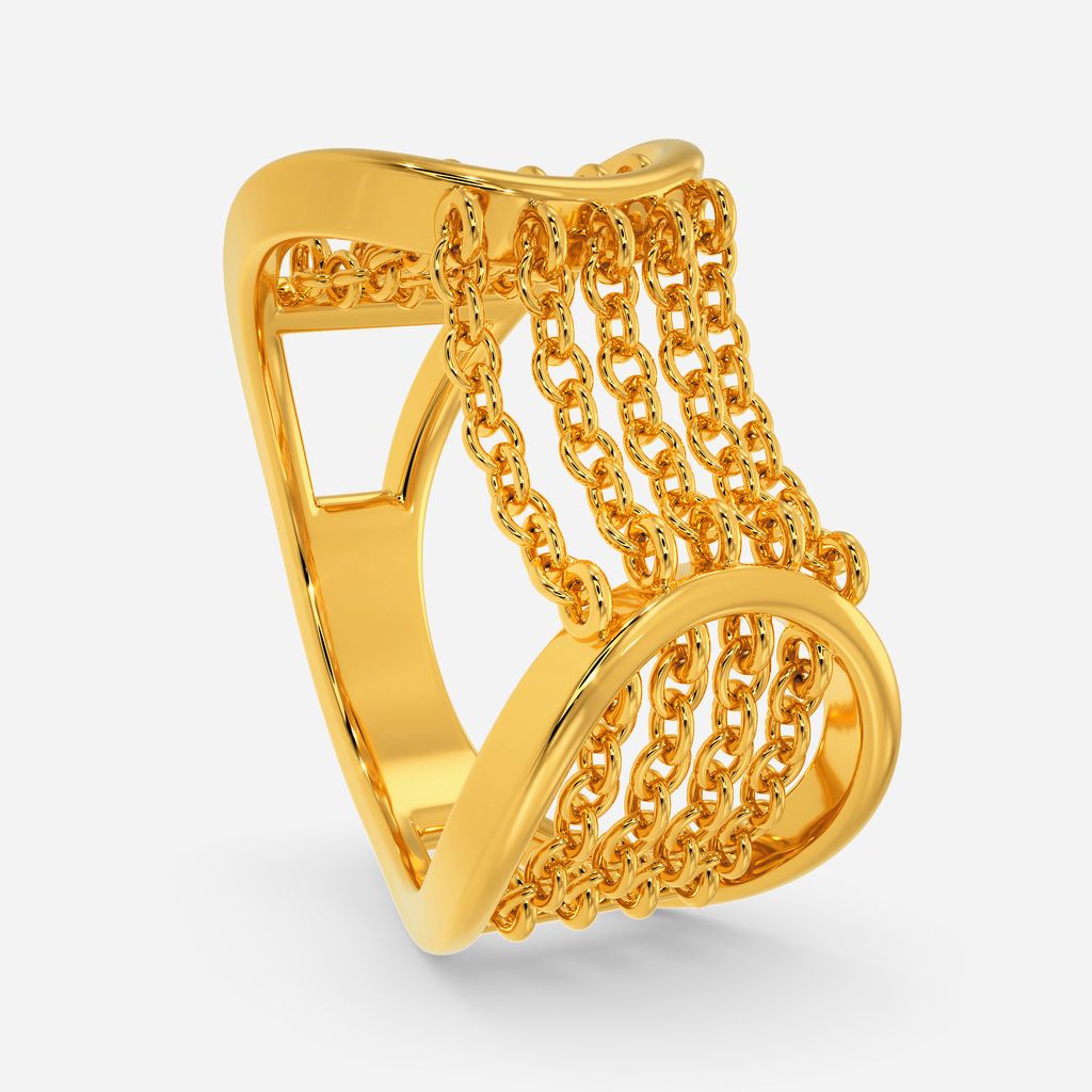 Bohemian Flair Fringe Gold Rings image