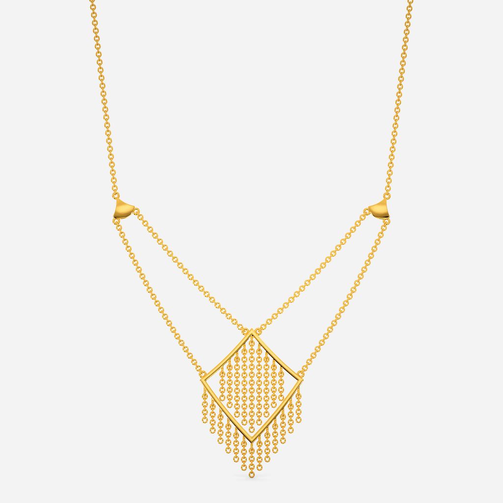 Bohemian Flair Fringe Gold Necklaces