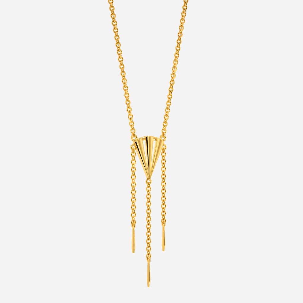 Binge On Fringe Gold Necklaces