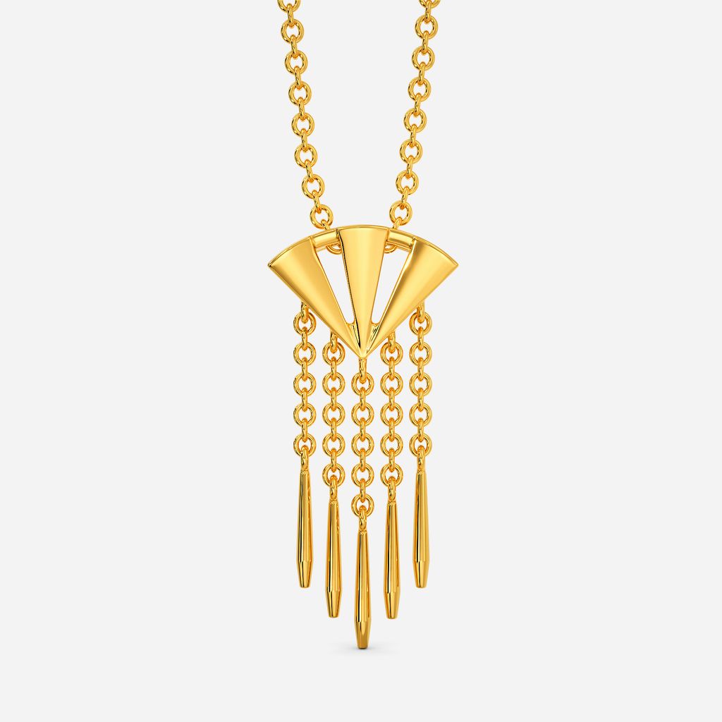 Binge On Fringe Gold Pendants