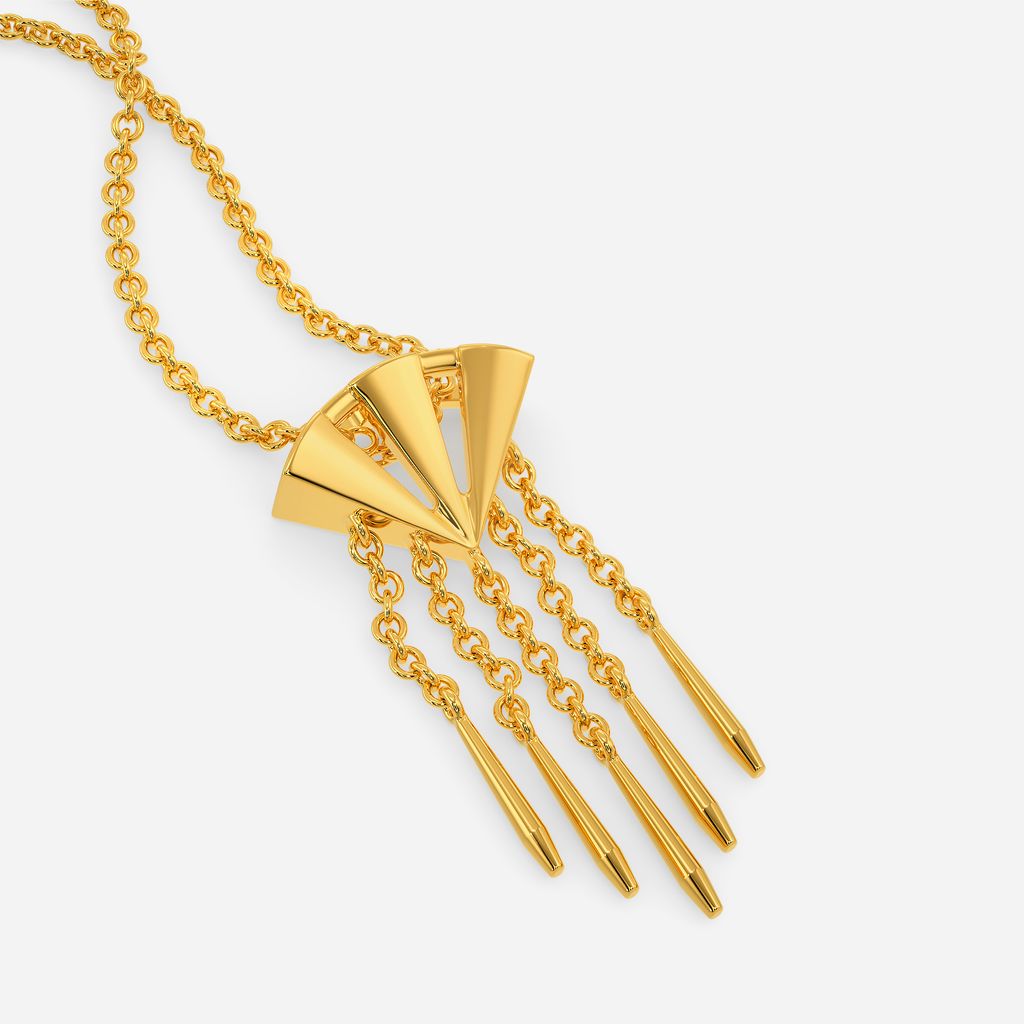 Binge On Fringe Gold Pendants
