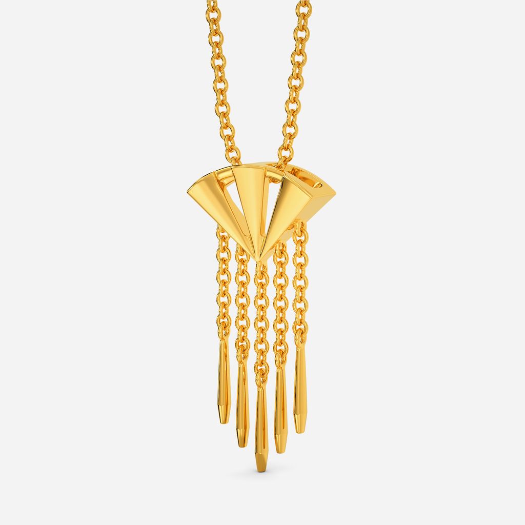Binge On Fringe Gold Pendants