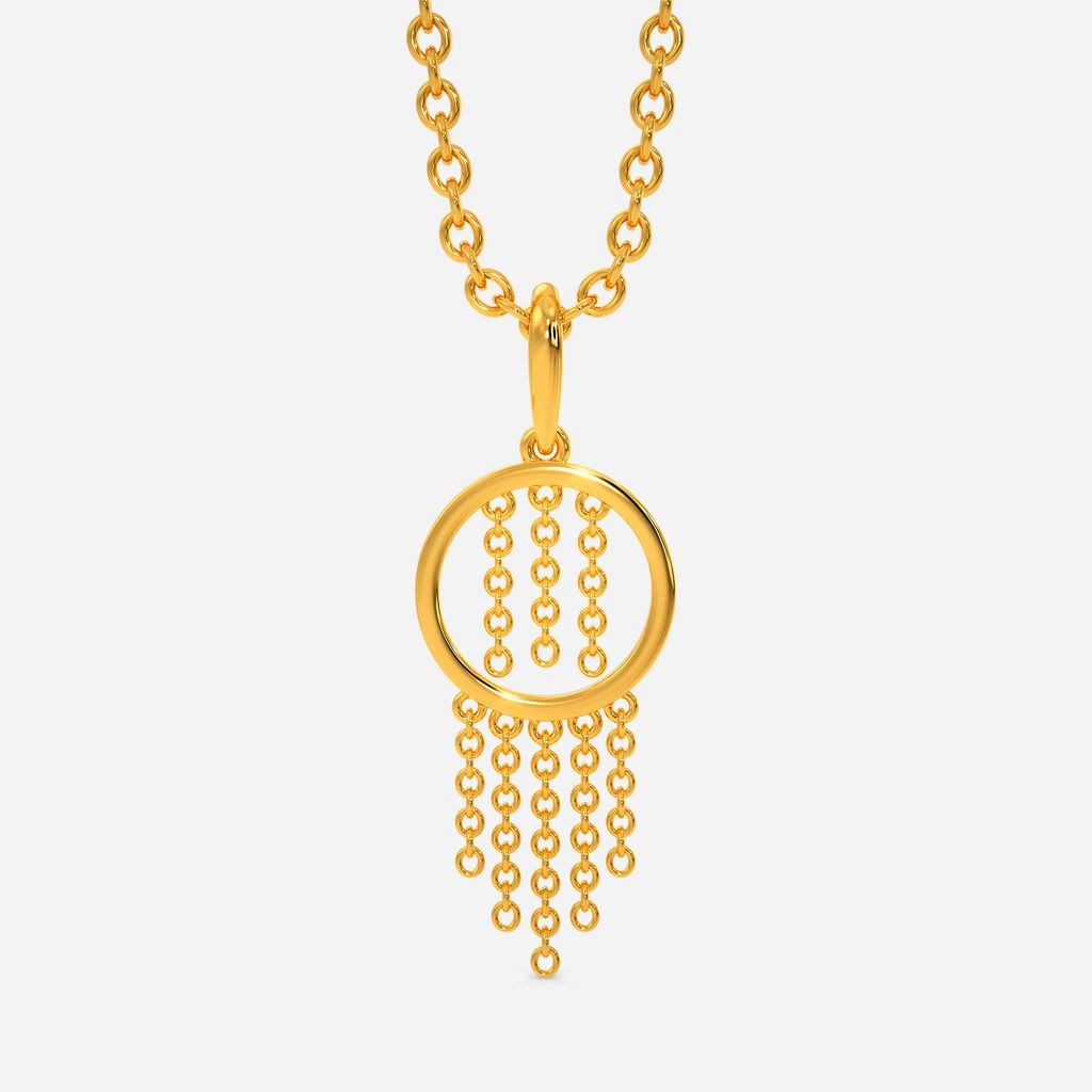 Thrill-O-Fringe Gold Pendants