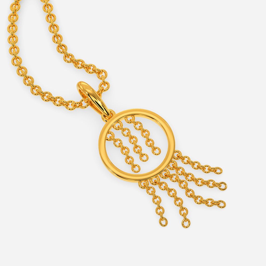 Thrill-O-Fringe Gold Pendants
