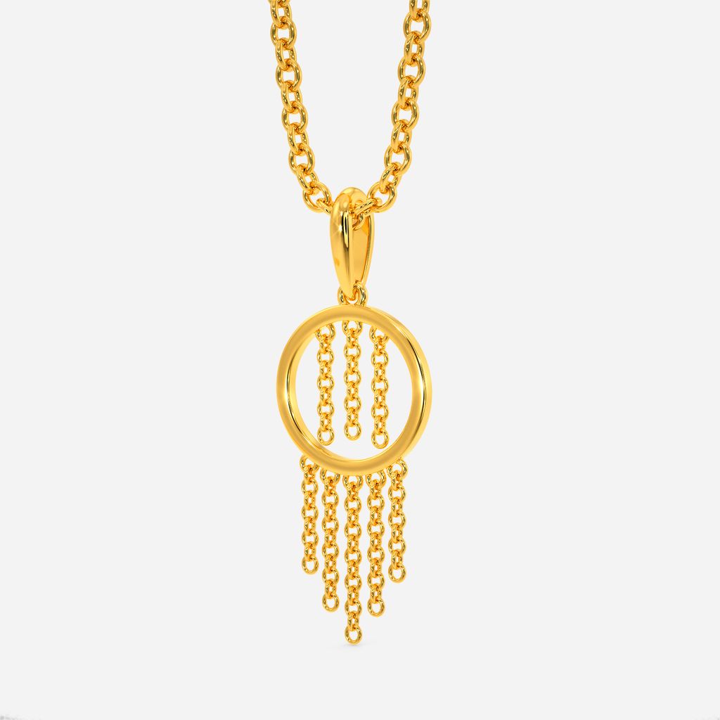 Thrill-O-Fringe Gold Pendants