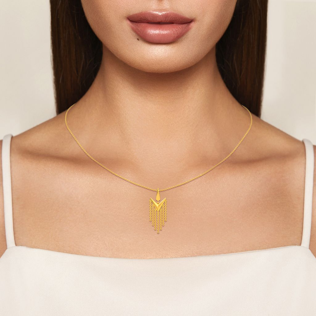 Fringe Away Gold Pendants