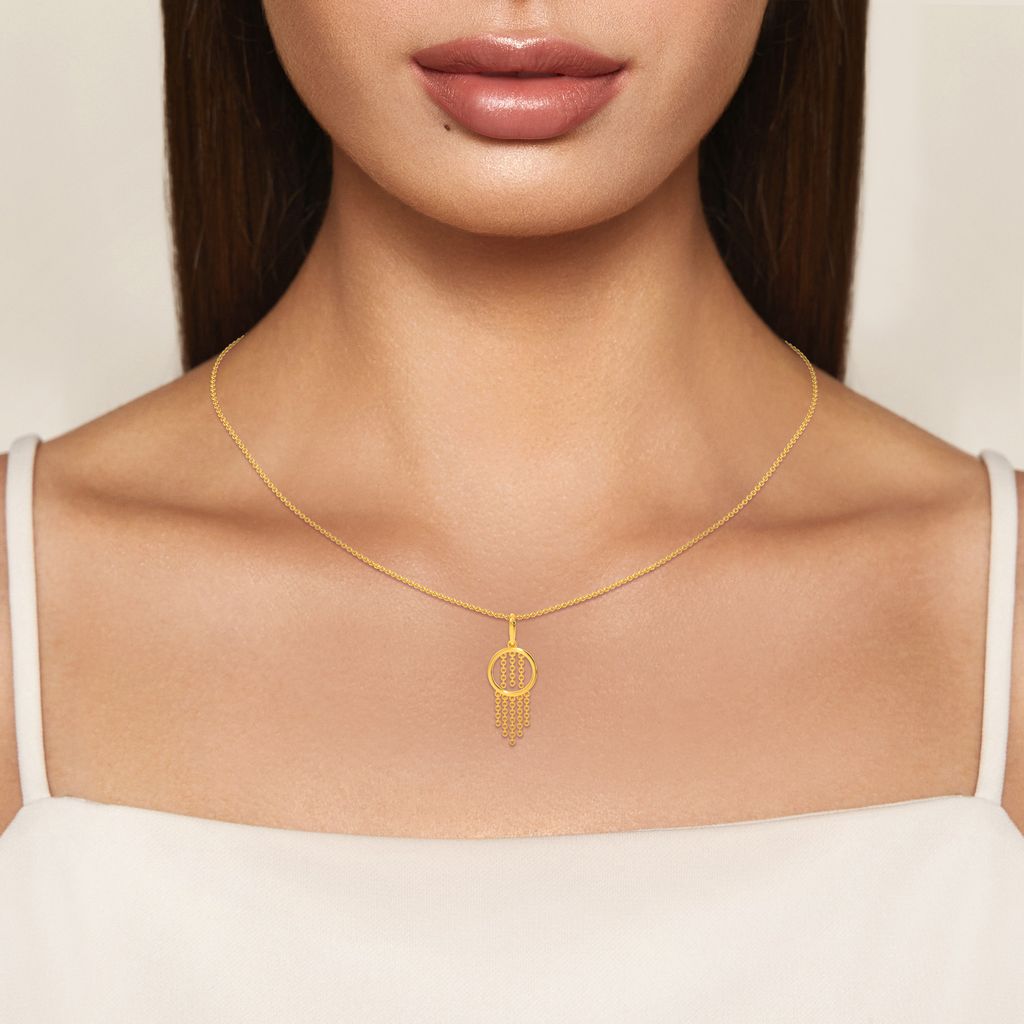 Thrill-O-Fringe Gold Pendants