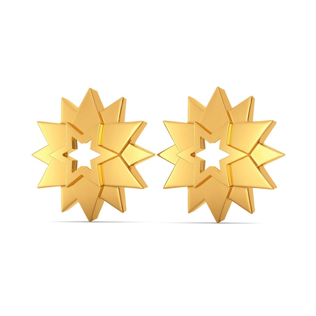Inter Stellar Gold Earrings
