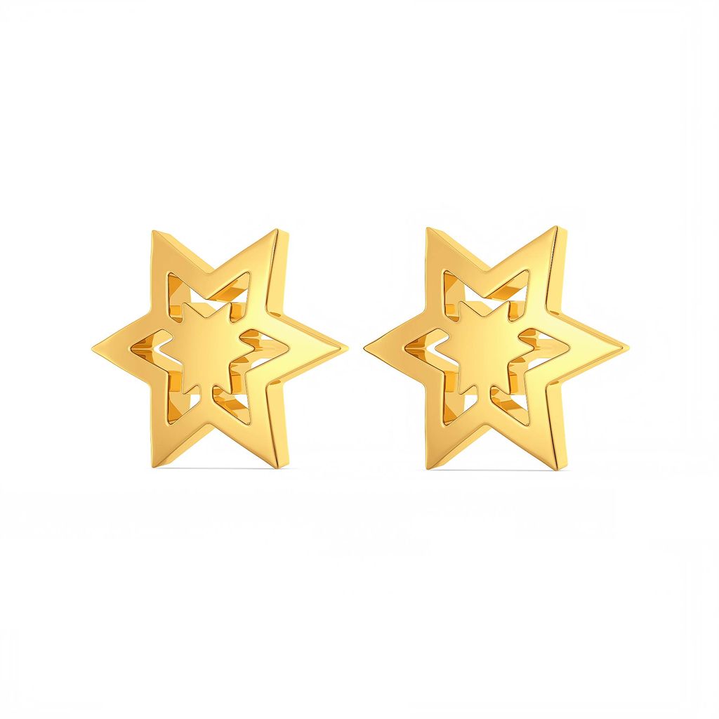 Like A Logo Gold Earrings