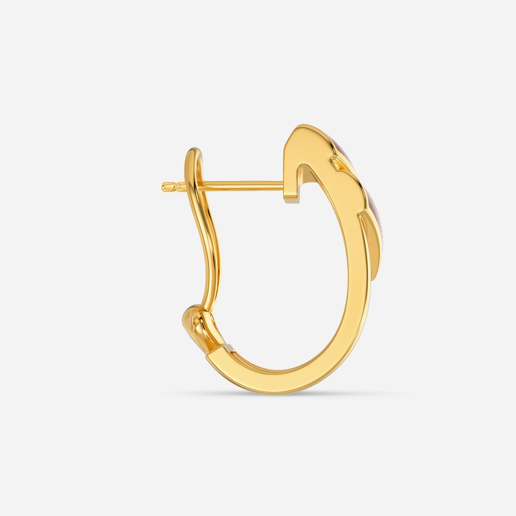 Lady in Leather Gold Earrings