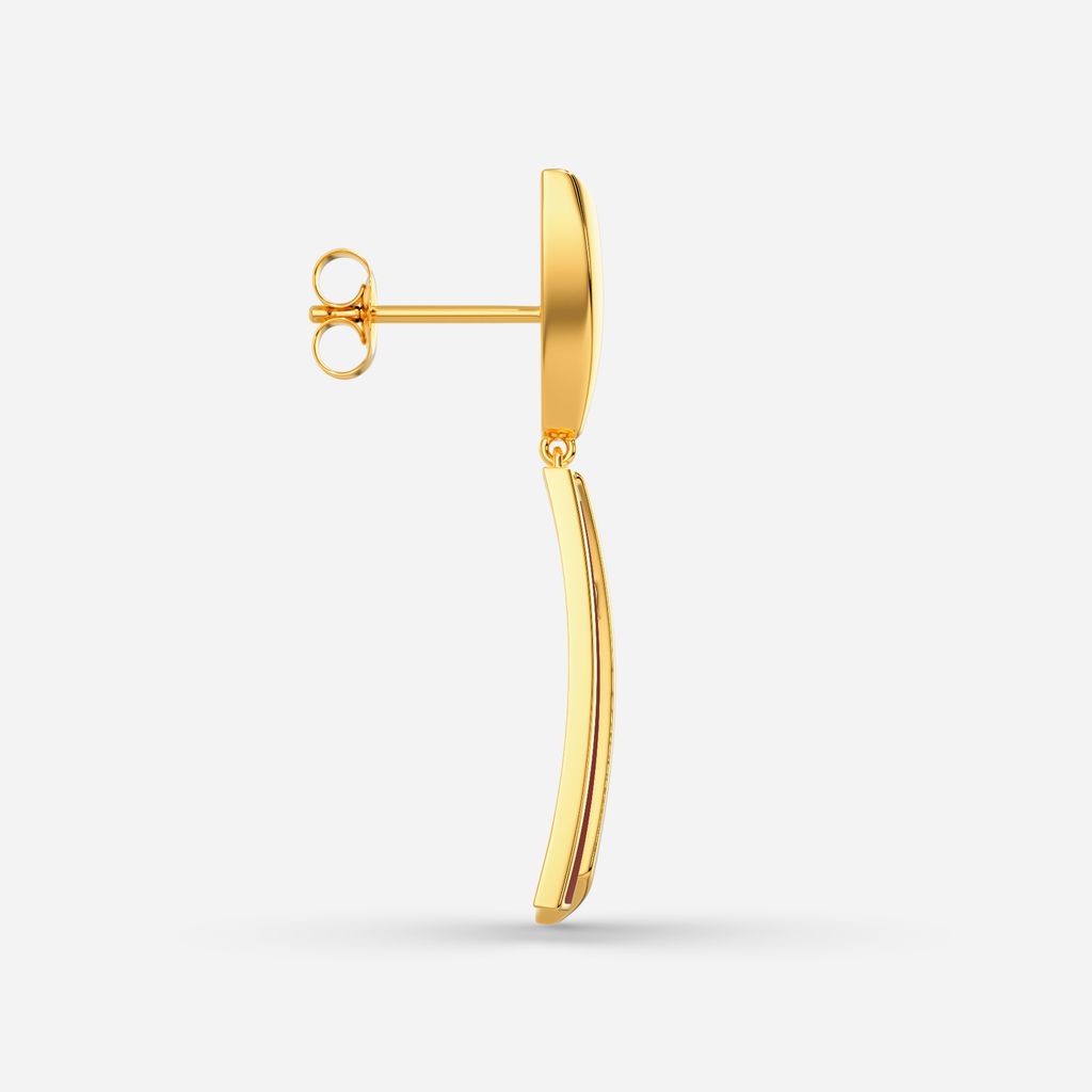 Suede Parade Gold Earrings