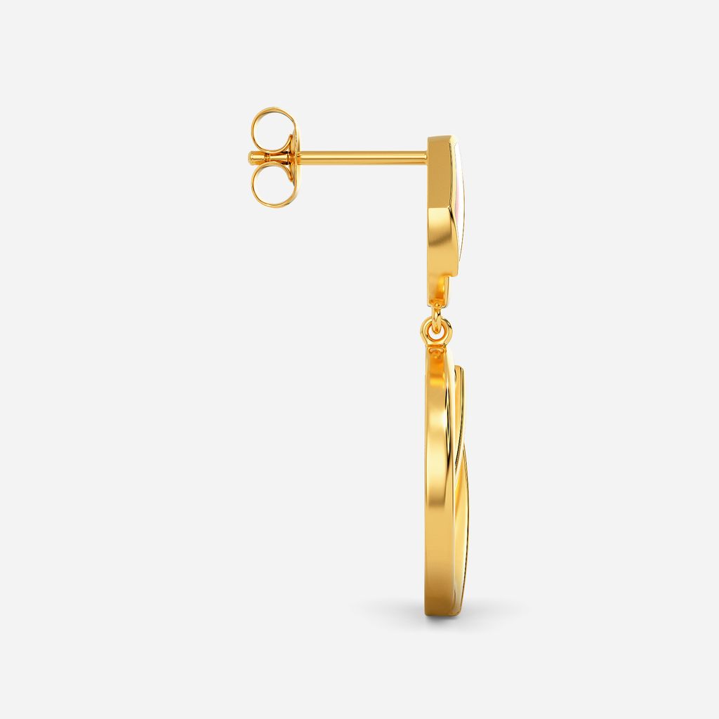Cool in Coffee Gold Earrings