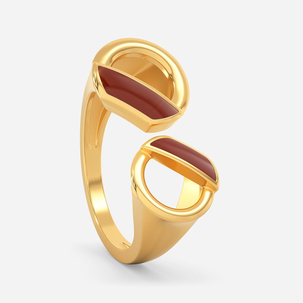Cool in Coffee Gold Rings image