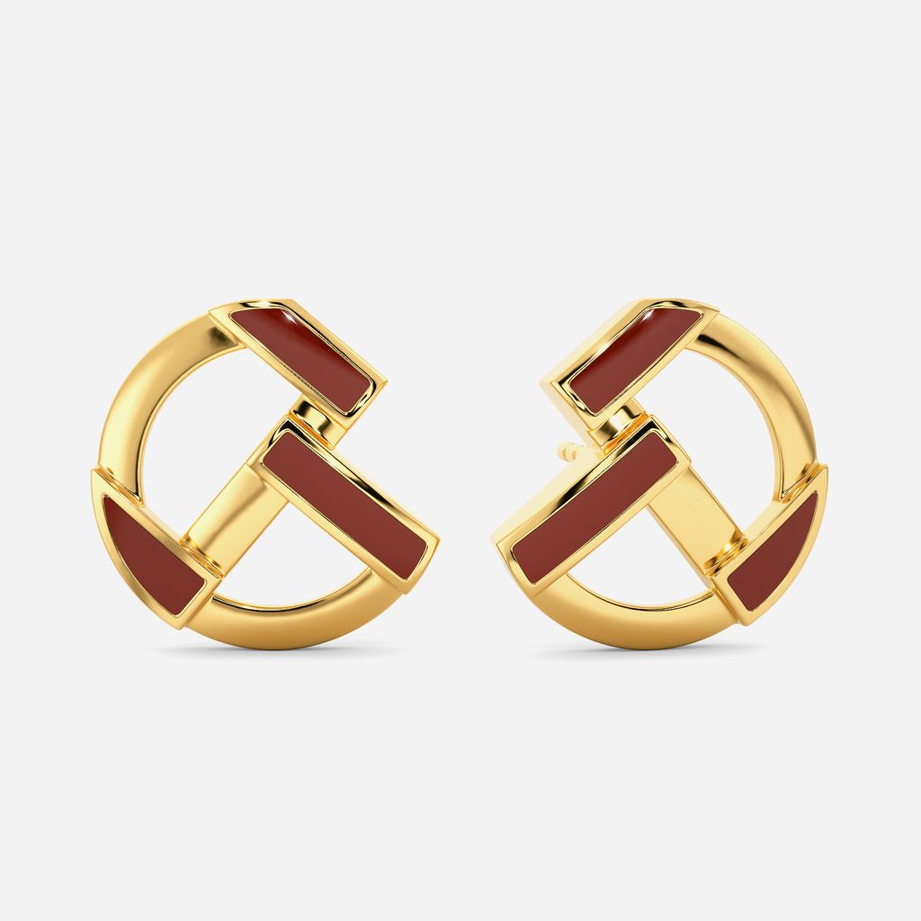 Cool in Coffee Gold Earrings