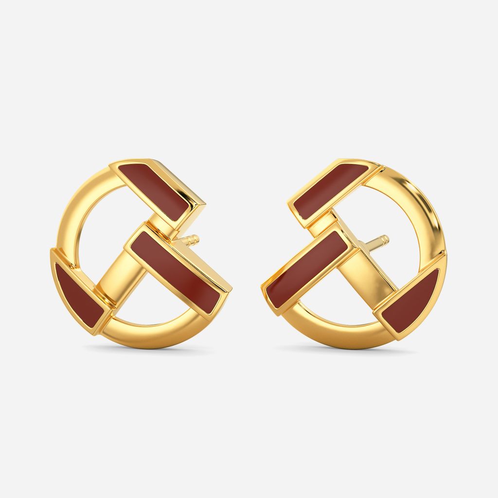 Cool in Coffee Gold Earrings