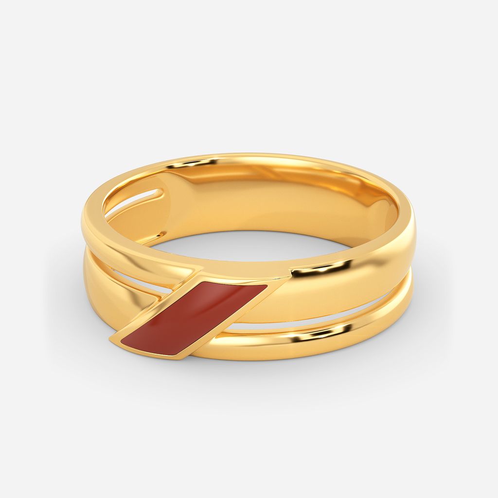 The Leather Lingo Gold Rings alternate view 2