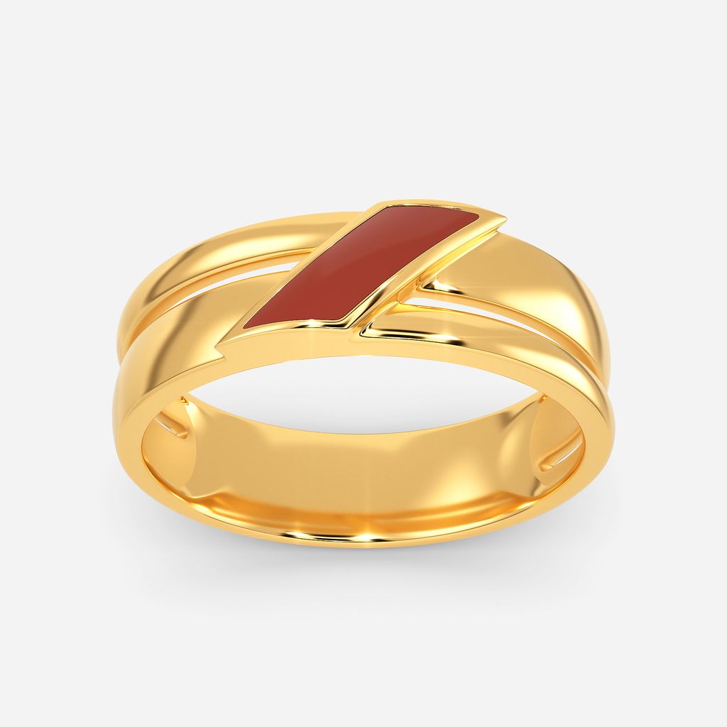 The Leather Lingo Gold Rings alternate view 3