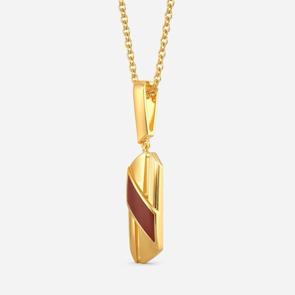 The Leather Lingo Gold Pendants