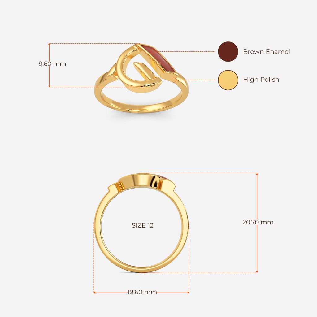 Mocha All Day Gold Rings image