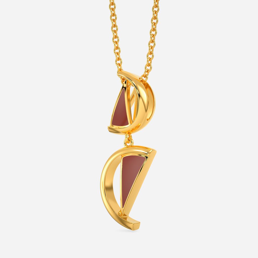 Walnut Struts Gold Pendants