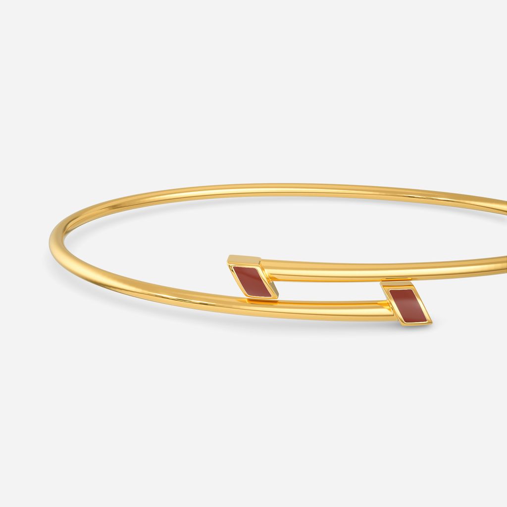 Suede Allure Gold Bangles