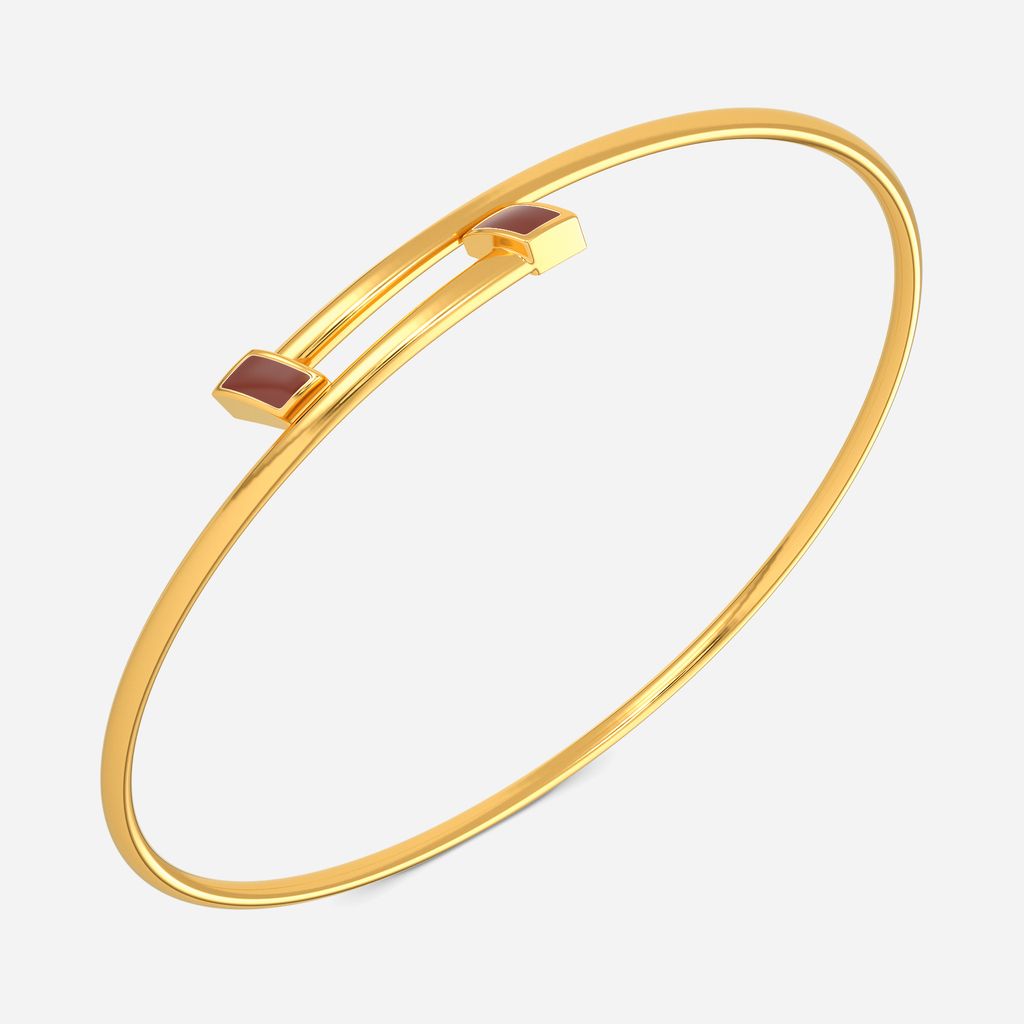 Suede Allure Gold Bangles