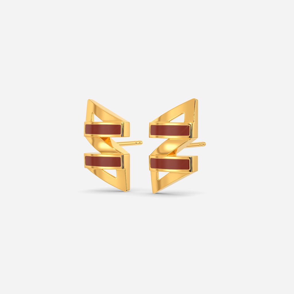 Dash O Caramel Gold Earrings