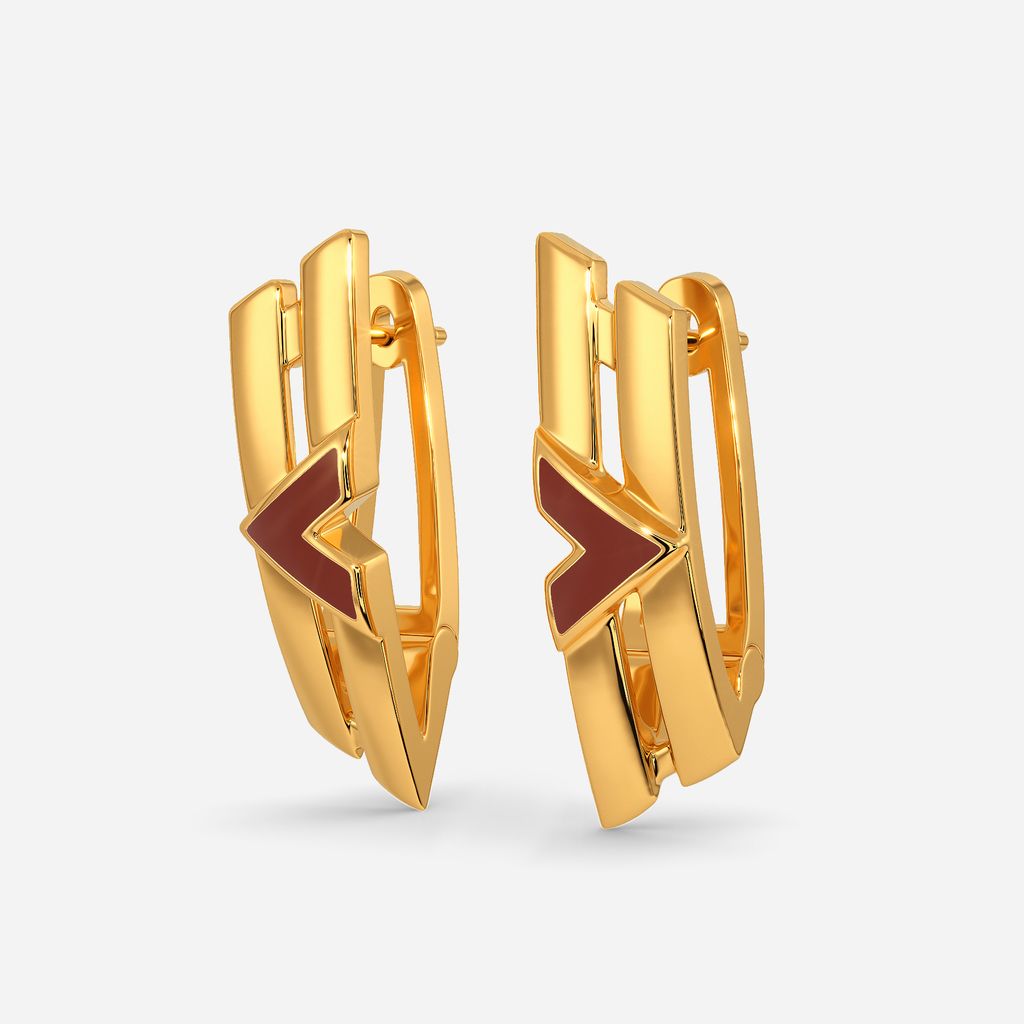 The Leather Land Gold Earrings
