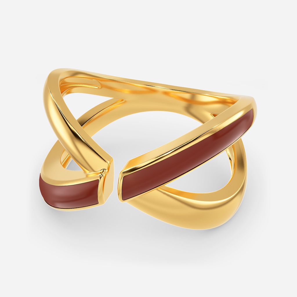 Leather Layers Gold Rings alternate view 2