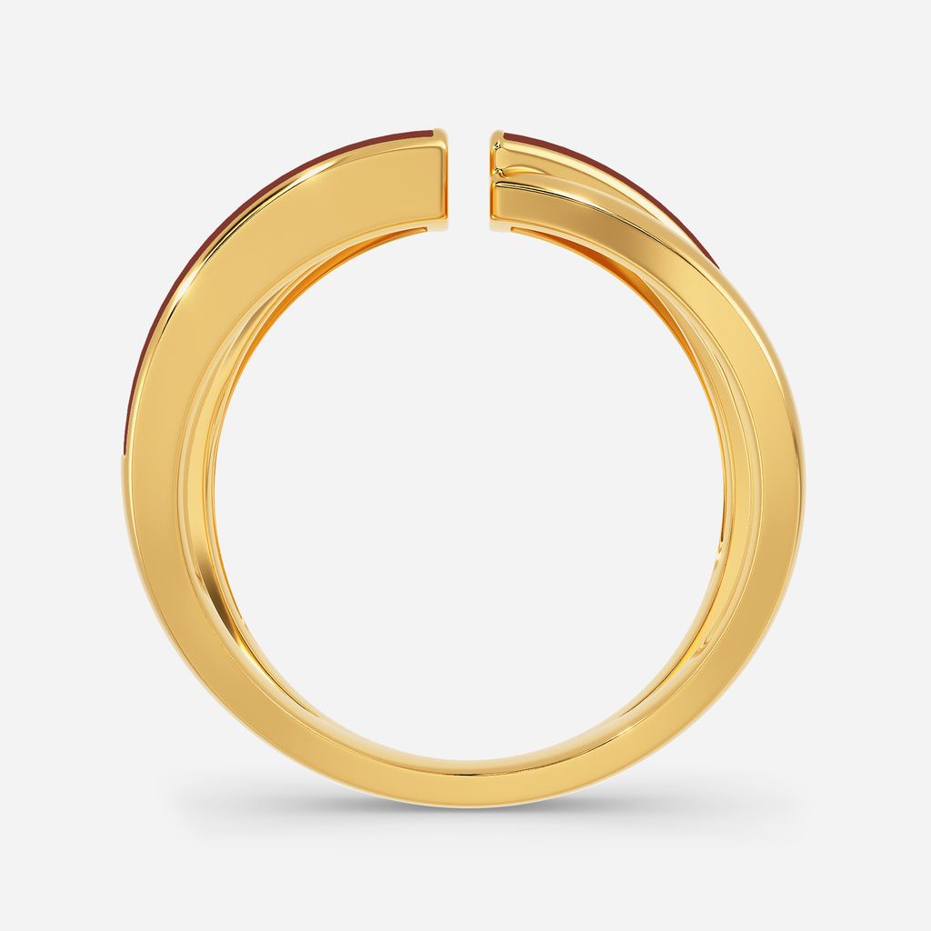 Leather Layers Gold Rings image