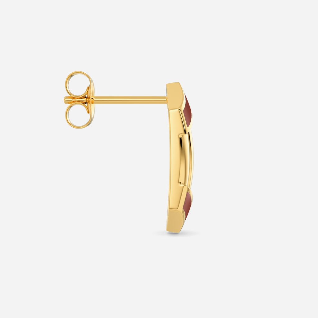 Tawny Trips Gold Earrings